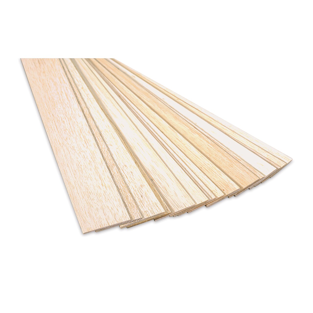 Bud Nosen Balsa Wood Sheets - 1/8" x 3" x 36", Pkg of 20